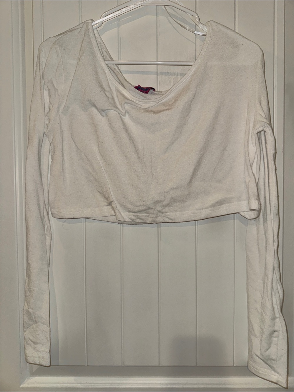 Women's Edikted Size XS White Long-Sleeve Cropped Top Good Used Cond